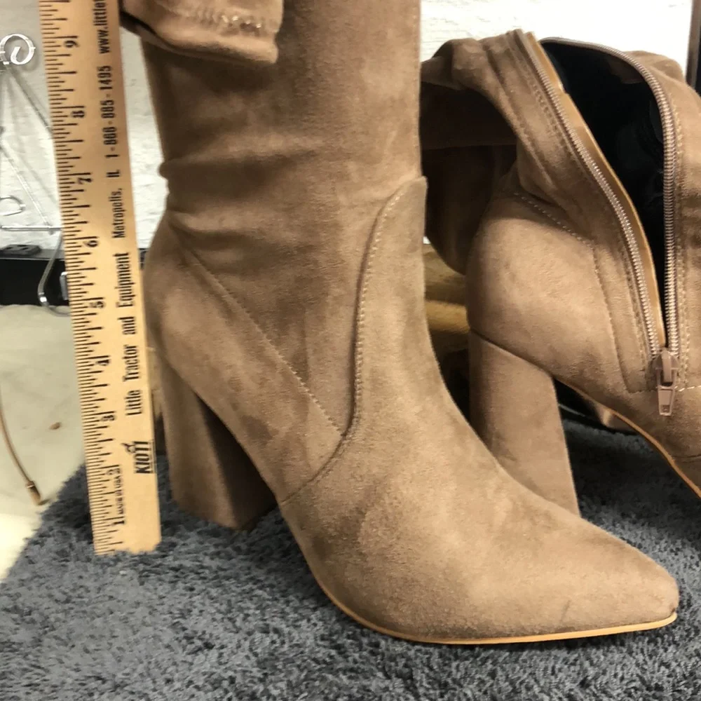NWOT YOKI style Bridget over the knee boots 3.5” heel suede size‎ 9
